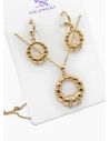 SET DE COLLAR Y DIJE EN RODIO CON MICROCIRCIONES / GARANTIA