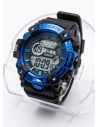 RELOJ DIGITAL SUMERGIBLE 3 MTS CON LUZ, CALENDARIO, CRONOMETRO ESTUCHE PULSO EN GOMA- GARANTIA DE 3 MESES