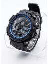 RELOJ DIGITAL SUMERGIBLE 3 MTS CON LUZ, CALENDARIO, CRONOMETRO ESTUCHE PULSO EN GOMA- GARANTIA DE 3 MESES