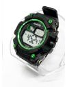 RELOJ DIGITAL SUMERGIBLE 3 MTS CON LUZ, CALENDARIO, CRONOMETRO Y ESTUCHE - PULSO EN GOMA- GARANTIA DE 3 MESES