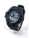 RELOJ DIGITAL SUMERGIBLE 3 MTS CON LUZ, CALENDARIO, CRONOMETRO Y ESTUCHE - PULSO EN GOMA- GARANTIA DE 3 MESES