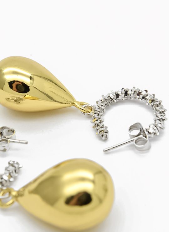 ARETES RODIO MARCA XUPING MICROCIRCONES /YSX