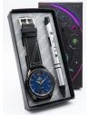 COMBO RELOJ CUERO CON BOLIGRAFO Y ESTUCHE ESPECIAL PRESENTACION VIP