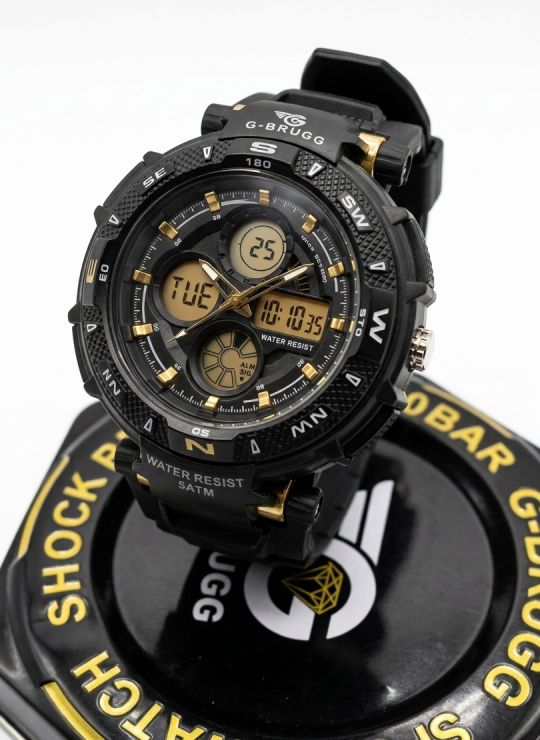 RELOJ CALIDAD AA  DOBLE HORA SUMERGIBLE 3 METROS/ PULSO  GOMA /ESTUCHE/FUNCIONAL/CAJA DE LUJO / GARANTIA 3 MESES 