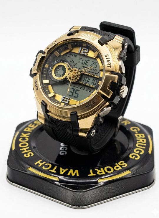 RELOJ CALIDAD AA  DOBLE HORA SUMERGIBLE 3 METROS/ PULSO  GOMA /ESTUCHE/FUNCIONAL/CAJA DE LUJO / GARANTIA 3 MESES 