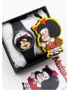 SET DE RELOJ CON LLAVERO GOMA PERSONAJE Y ESTUCHE DE LUJO