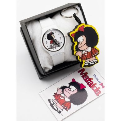SET DE RELOJ CON LLAVERO GOMA PERSONAJE Y ESTUCHE DE LUJO