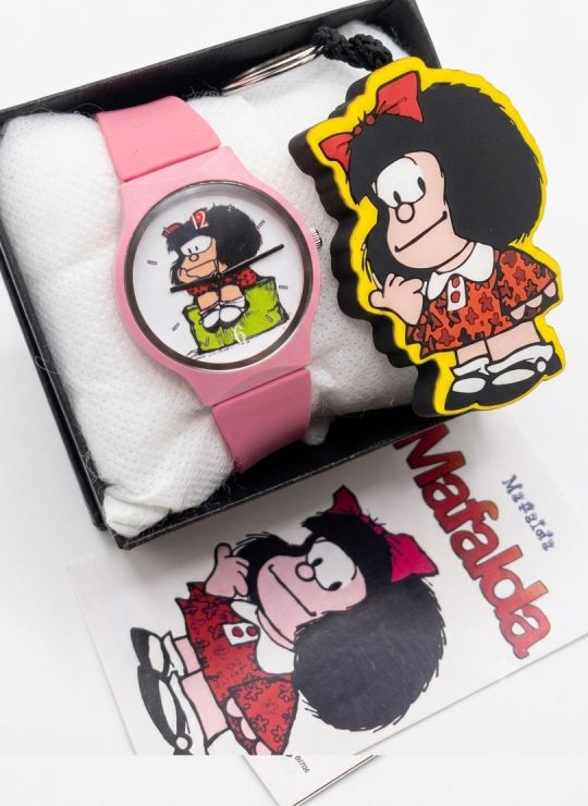 SET DE RELOJ CON LLAVERO GOMA PERSONAJE Y ESTUCHE DE LUJO