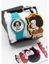 SET DE RELOJ CON LLAVERO GOMA PERSONAJE Y ESTUCHE DE LUJO