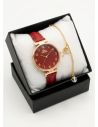 SET RELOJ METALICO CON PULSERA EN RODIO/ACERO Y ESTUCHE DE LUJO
