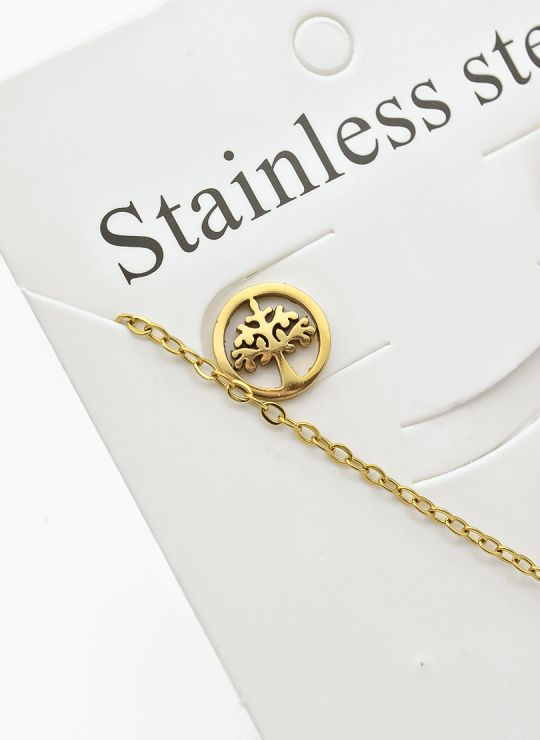 SET DE COLLAR, DIJE Y ARETES EN ACERO INOXIDABLE 316L