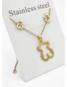 SET DE COLLAR, DIJE Y ARETES EN ACERO INOXIDABLE 316L