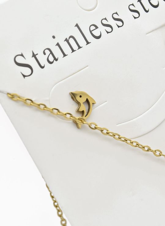 SET DE COLLAR, DIJE Y ARETES EN ACERO INOXIDABLE 316L