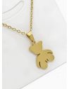 SET DE COLLAR, DIJE Y ARETES EN ACERO INOXIDABLE 316L