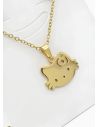 SET DE COLLAR, DIJE Y ARETES EN ACERO INOXIDABLE 316L