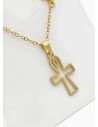 SET DE COLLAR, DIJE Y ARETES EN ACERO INOXIDABLE 316L