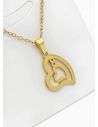 SET DE COLLAR, DIJE Y ARETES EN ACERO INOXIDABLE 316L