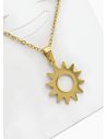 SET DE COLLAR, DIJE Y ARETES EN ACERO INOXIDABLE 316L