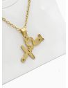 SET DE COLLAR, DIJE Y ARETES EN ACERO INOXIDABLE 316L