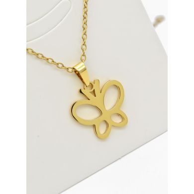 SET DE COLLAR, DIJE Y ARETES EN ACERO INOXIDABLE 316L