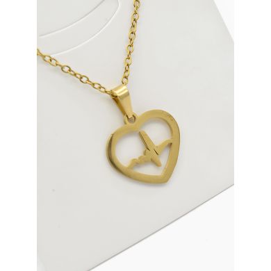 SET DE COLLAR, DIJE Y ARETES EN ACERO INOXIDABLE 316L