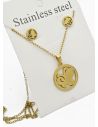 SET DE COLLAR, DIJE Y ARETES EN ACERO INOXIDABLE 316L