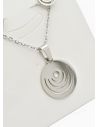 SET DE COLLAR, DIJE Y ARETES EN ACERO INOXIDABLE 316L
