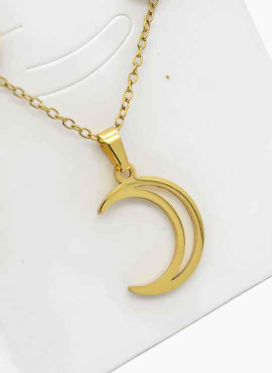 SET DE COLLAR, DIJE Y ARETES EN ACERO INOXIDABLE 316L