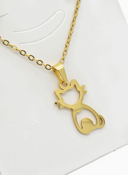 SET DE COLLAR, DIJE Y ARETES EN ACERO INOXIDABLE 316L