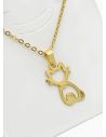 SET DE COLLAR, DIJE Y ARETES EN ACERO INOXIDABLE 316L