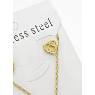 SET DE COLLAR, DIJE Y ARETES EN ACERO INOXIDABLE 316L