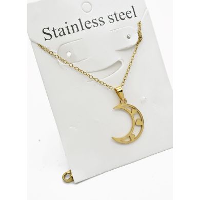 SET DE COLLAR, DIJE Y ARETES EN ACERO INOXIDABLE 316L
