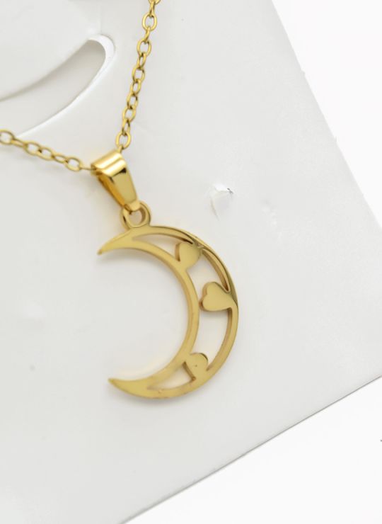 SET DE COLLAR, DIJE Y ARETES EN ACERO INOXIDABLE 316L