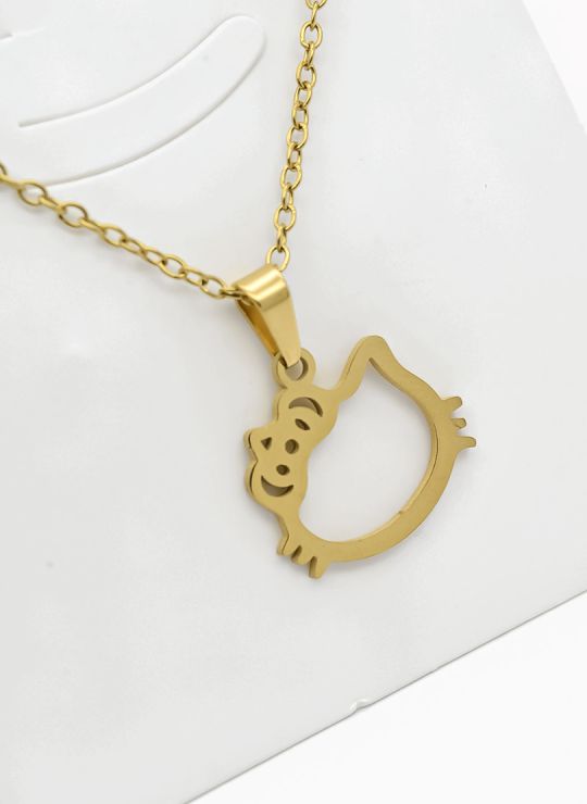 SET DE COLLAR, DIJE Y ARETES EN ACERO INOXIDABLE 316L