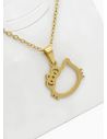 SET DE COLLAR, DIJE Y ARETES EN ACERO INOXIDABLE 316L