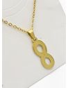 SET DE COLLAR, DIJE Y ARETES EN ACERO INOXIDABLE 316L