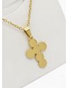 SET DE COLLAR, DIJE Y ARETES EN ACERO INOXIDABLE 316L