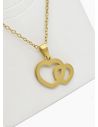 SET DE COLLAR, DIJE Y ARETES EN ACERO INOXIDABLE 316L