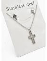 SET DE COLLAR, DIJE Y ARETES EN ACERO INOXIDABLE 316L