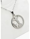 SET DE COLLAR, DIJE Y ARETES EN ACERO INOXIDABLE 316L