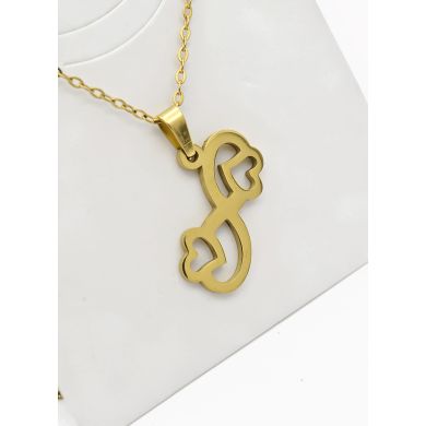 SET DE COLLAR, DIJE Y ARETES EN ACERO INOXIDABLE 316L