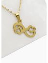 SET DE COLLAR, DIJE Y ARETES EN ACERO INOXIDABLE 316L