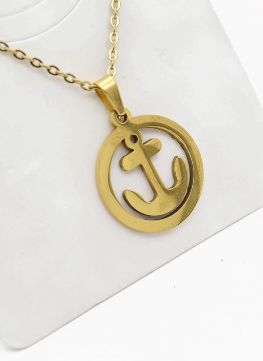 SET DE COLLAR, DIJE Y ARETES EN ACERO INOXIDABLE 316L