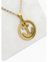 SET DE COLLAR, DIJE Y ARETES EN ACERO INOXIDABLE 316L