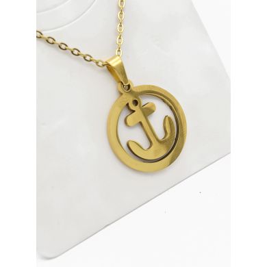 SET DE COLLAR, DIJE Y ARETES EN ACERO INOXIDABLE 316L