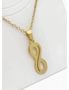 SET DE COLLAR, DIJE Y ARETES EN ACERO INOXIDABLE 316L