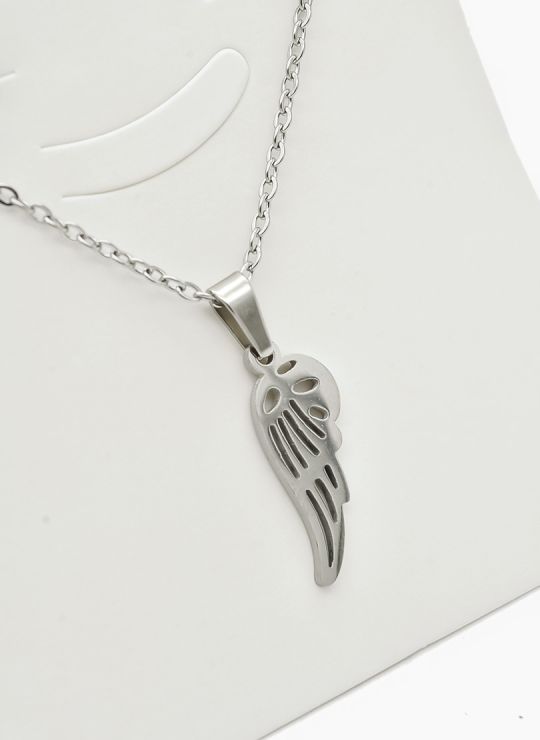 SET DE COLLAR, DIJE Y ARETES EN ACERO INOXIDABLE 316L