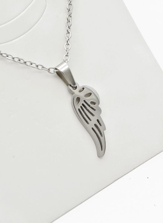 SET DE COLLAR, DIJE Y ARETES EN ACERO INOXIDABLE 316L