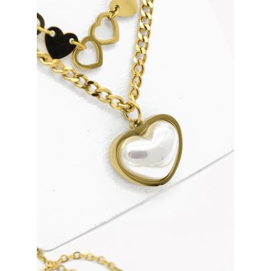 SET DE COLLAR, DIJE Y ARETES EN ACERO INOXIDABLE 316L
