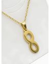 SET DE COLLAR, DIJE Y ARETES EN ACERO INOXIDABLE 316L